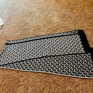 Michael Kors black and white reversible scarf